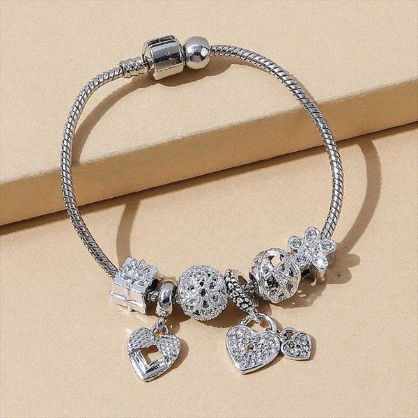 fashion panjia box personalized strands beaded bracelet heart lock hollow all match simple wholesale, Black
fashion panjia box personalized strands beaded bracelet heart lock hollow all match simple wholesale, Black