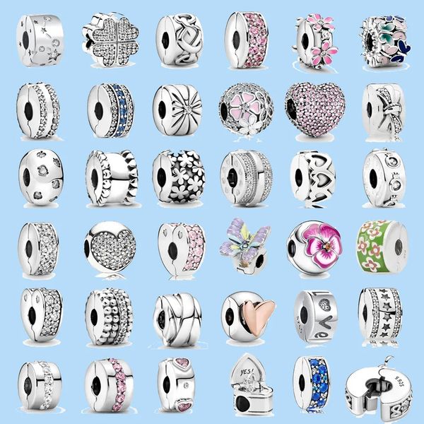 925 sterling silver charms for pandora jewelry beads shining clips pave cz charms beads, Black
925 sterling silver charms for pandora jewelry beads shining clips pave cz charms beads, Black