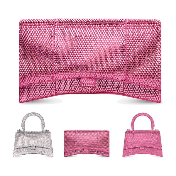 hourglass inlaid rhinestone diamond glisten bags women's tote man crossbody shoulder strap luxury real leather designer fashion handbag
hourglass inlaid rhinestone diamond glisten bags women's tote man crossbody shoulder strap luxury real leather designer fashion handbag