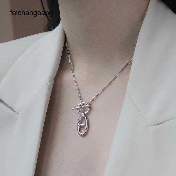 luxury h ermes designer necklace 925 sterling silver ot lock chain classic pig nose women s versatile simple pendant mesh red ins charm coll, Black
luxury h ermes designer necklace 925 sterling silver ot lock chain classic pig nose women s versatile simple pendant mesh red ins charm coll, Black