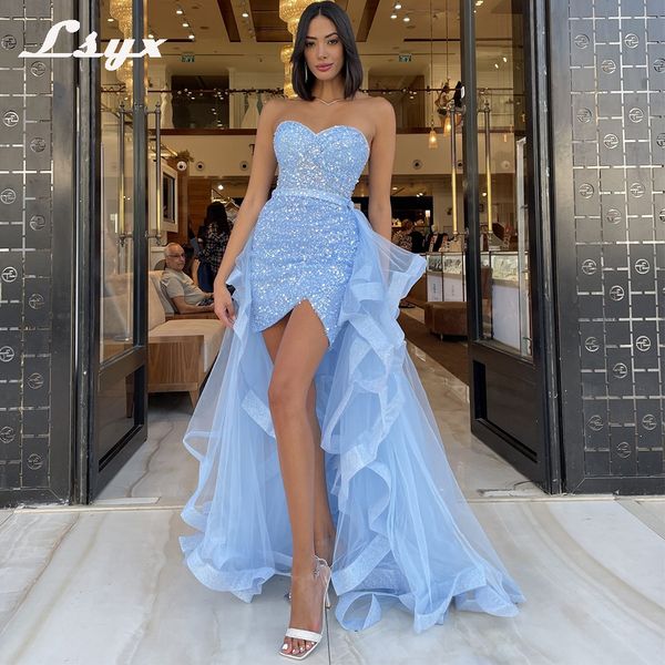 party dresses lsyx sky blue detachable train beading tulle prom for women 2023 strapless sleeveless hilo skirt evening gown 230510, White;black
party dresses lsyx sky blue detachable train beading tulle prom for women 2023 strapless sleeveless hilo skirt evening gown 230510, White;black