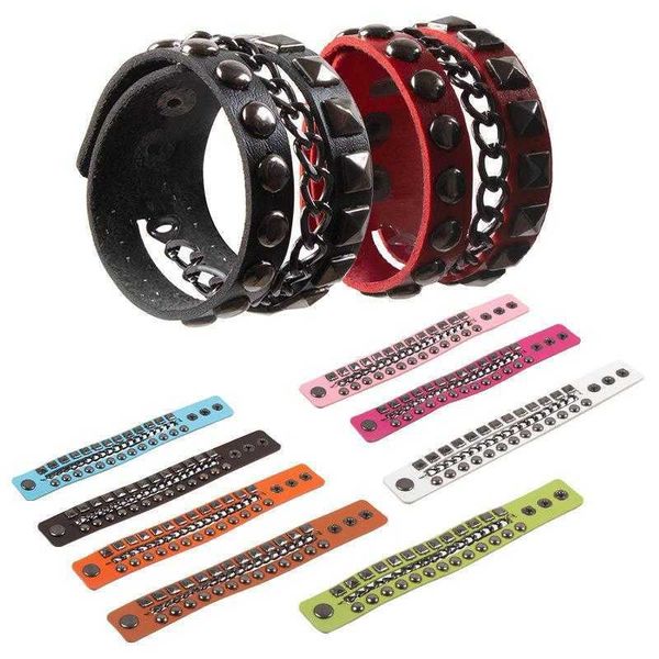 fashion bracelet square link round rivet non mainstream punk rock iron chain multi layer ornament, Black
fashion bracelet square link round rivet non mainstream punk rock iron chain multi layer ornament, Black