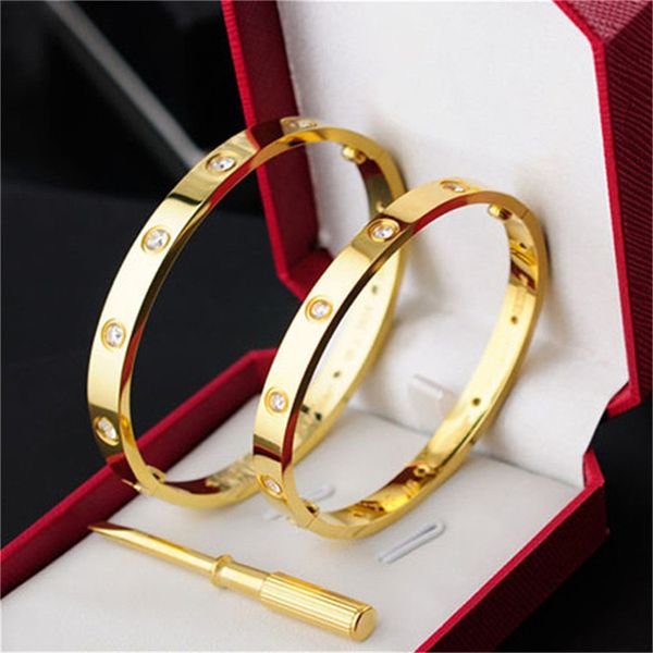 luxury designer bracelet gold charm bangle design jewelry women men armband 4cz titanium steel screw screwdriver bracelets cuff bangles nati, Golden;silver
luxury designer bracelet gold charm bangle design jewelry women men armband 4cz titanium steel screw screwdriver bracelets cuff bangles nati, Golden;silver