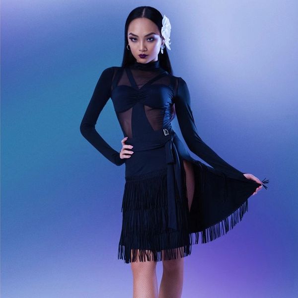 skirt women latin dance costumes long sleeve tassel skirts suit latin dance clothes performance dance dress dw017 230511, Black;white
skirt women latin dance costumes long sleeve tassel skirts suit latin dance clothes performance dance dress dw017 230511, Black;white