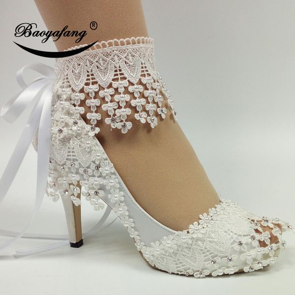 dress shoes baoyafang lace-up fashion shoes for woman white flower wedding shoes ankle strap high shoes sweet party shoe 230511, Black
dress shoes baoyafang lace-up fashion shoes for woman white flower wedding shoes ankle strap high shoes sweet party shoe 230511, Black