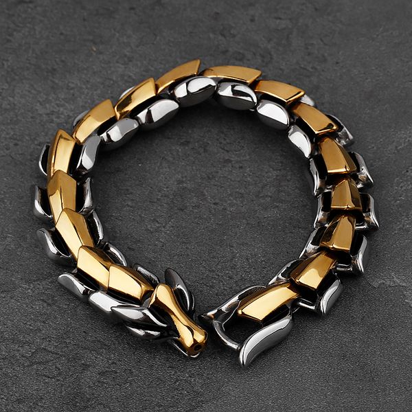 chain viking ouroboros retro hip hop never fade stainless steel fashion jewelry bracelet street culture male wholesale 230511, Black
chain viking ouroboros retro hip hop never fade stainless steel fashion jewelry bracelet street culture male wholesale 230511, Black