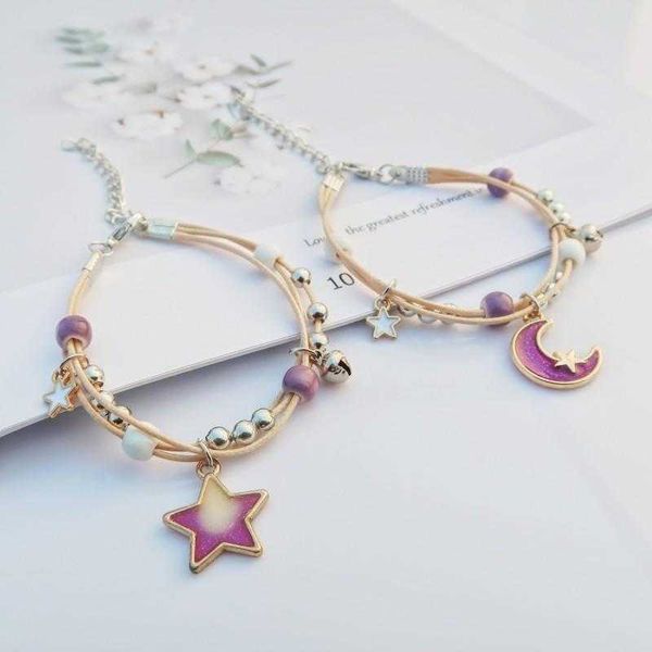 star moon couple bracelet a pair of boys and girls student children ornament carrying strap wholesale, Golden;silver
star moon couple bracelet a pair of boys and girls student children ornament carrying strap wholesale, Golden;silver