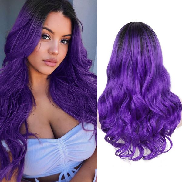 european and american long wave wigs middle hairline carnival wig curly costume cosplay synthetic hair womne woodfestival, Black
european and american long wave wigs middle hairline carnival wig curly costume cosplay synthetic hair womne woodfestival, Black