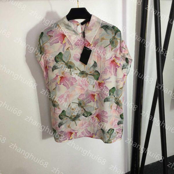 23ss floral blouse womens designer clothing high neck blouse women shirt temperament flower print lapel vest real silk women clothes, White
23ss floral blouse womens designer clothing high neck blouse women shirt temperament flower print lapel vest real silk women clothes, White