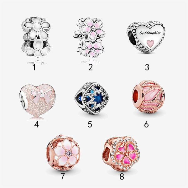 fits pandora original bracelets 20pcs silver charms beads cherry blossom flower heart mother's day silver charms bead for women diy eur, Black
fits pandora original bracelets 20pcs silver charms beads cherry blossom flower heart mother's day silver charms bead for women diy eur, Black