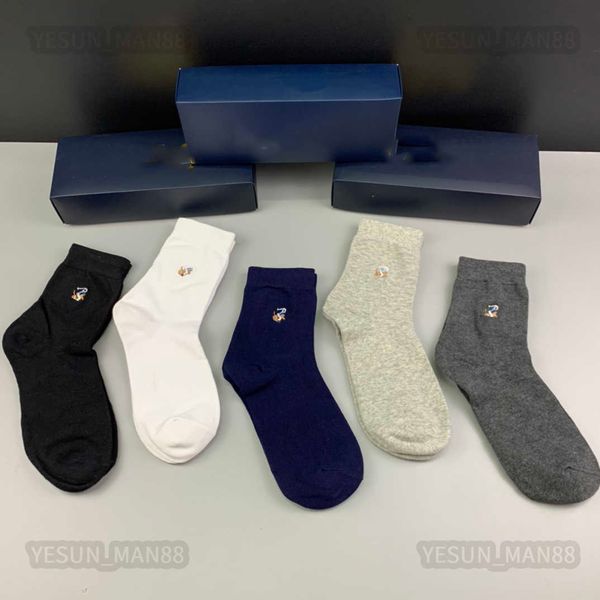 designer luxury ralphs polos mid-tube socks rl fashion mens and womens casual cotton breathable color pattern printed 5 pairs sock with box, Black
designer luxury ralphs polos mid-tube socks rl fashion mens and womens casual cotton breathable color pattern printed 5 pairs sock with box, Black