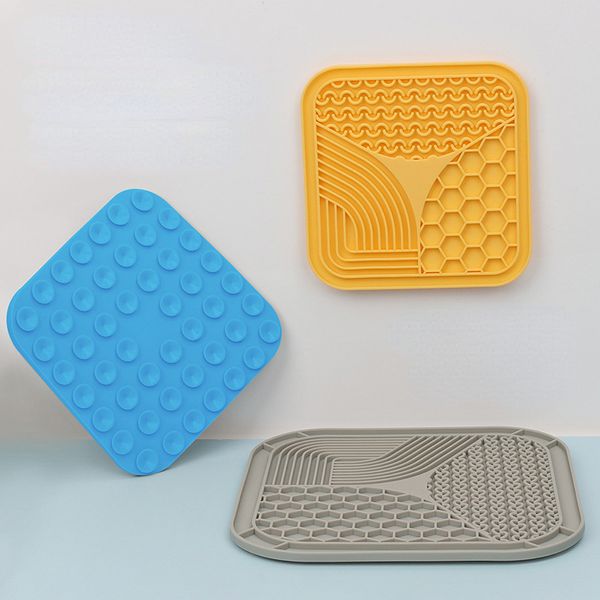 

Licking Mat for Dogs and Cats, Lick Mats with Suction Cups for Dog Anxiety Relief, Cat Peanut Butter Lick Pad for Boredom Reducer, Dog Treat Mat