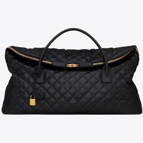 black fashion es giant travel bags in quilted leather maxi supple bag handles duffle designer womens mens zip closure case large handbags v5
black fashion es giant travel bags in quilted leather maxi supple bag handles duffle designer womens mens zip closure case large handbags v5