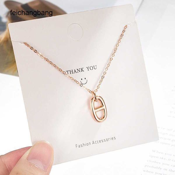 luxury h ermes designer necklace s925 silver south korean dadongmen cute pig nose simple pendant high grade light luxury letter collar chain, Black
luxury h ermes designer necklace s925 silver south korean dadongmen cute pig nose simple pendant high grade light luxury letter collar chain, Black