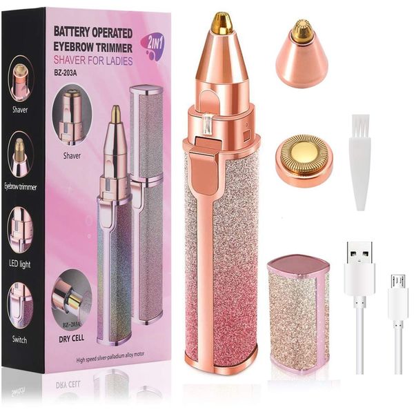 epilator portable 2 in 1 electric epilator eyebrow trimmer female body lipstick shape hair removal women painless razor shaver 230511
epilator portable 2 in 1 electric epilator eyebrow trimmer female body lipstick shape hair removal women painless razor shaver 230511