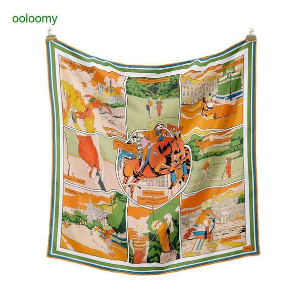 hemres designer scarves wow spring autumn women's carriage chain four seasons small square silk orange print japanese and korean decora, Blue;gray
hemres designer scarves wow spring autumn women's carriage chain four seasons small square silk orange print japanese and korean decora, Blue;gray
