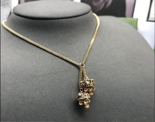 proud personality double skull pendant necklace vintage hiphop rock punk skeleton heads bone chain necklaces men women designer je4303876, Silver
proud personality double skull pendant necklace vintage hiphop rock punk skeleton heads bone chain necklaces men women designer je4303876, Silver