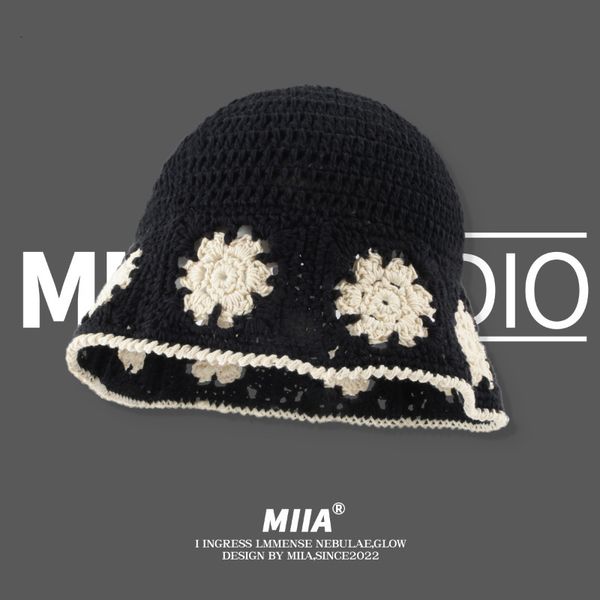stingy brim hats korean cotton crochet flowers bucket hat for women japanese retro hollow sun hat fashion woven knitted contrast color panam, Blue;gray
stingy brim hats korean cotton crochet flowers bucket hat for women japanese retro hollow sun hat fashion woven knitted contrast color panam, Blue;gray