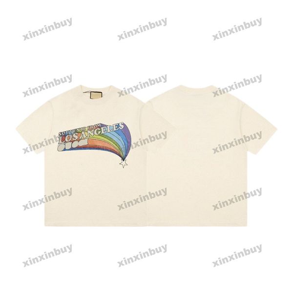 xinxinbuy men designer tee t shirt 23ss los angeles letter print short sleeve cotton women gray white black apricot xs-2xl, Black;brown
xinxinbuy men designer tee t shirt 23ss los angeles letter print short sleeve cotton women gray white black apricot xs-2xl, Black;brown