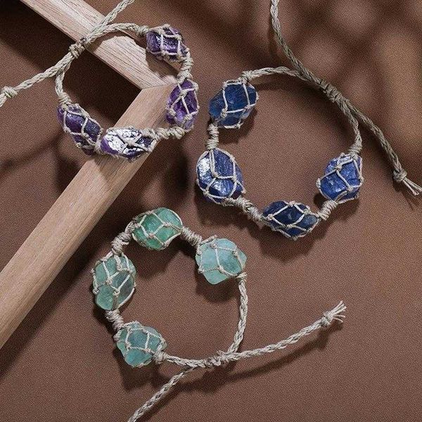 fashion bracelet womens crystal stone mesh woven wax rope hand amethyst wholesale, Golden;silver
fashion bracelet womens crystal stone mesh woven wax rope hand amethyst wholesale, Golden;silver