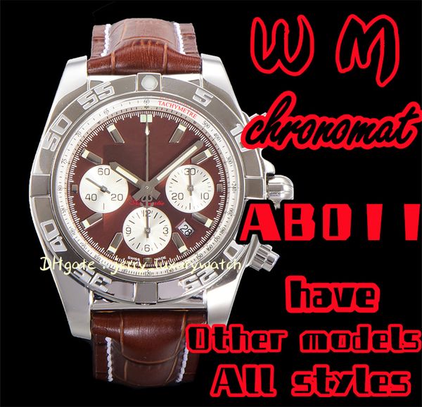 wm bre chronomat ab011 luxury men's watch chronograph 44mm with asia 7750 self-winding mechanical movement diameter 300 meters waterpro, Slivery;brown
wm bre chronomat ab011 luxury men's watch chronograph 44mm with asia 7750 self-winding mechanical movement diameter 300 meters waterpro, Slivery;brown