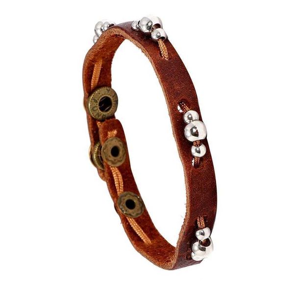 vintage beaded leather strand bracelet alloy snap fastener cattle ornament accessories wholesale, Black
vintage beaded leather strand bracelet alloy snap fastener cattle ornament accessories wholesale, Black