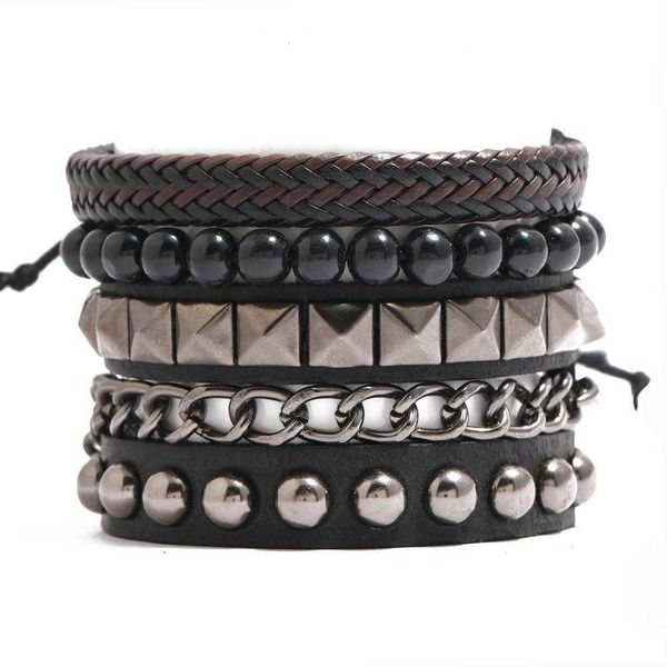 vintage weave cowhide set bracelet fashion fishtail carrying strap male and female bracelets, Golden;silver
vintage weave cowhide set bracelet fashion fishtail carrying strap male and female bracelets, Golden;silver