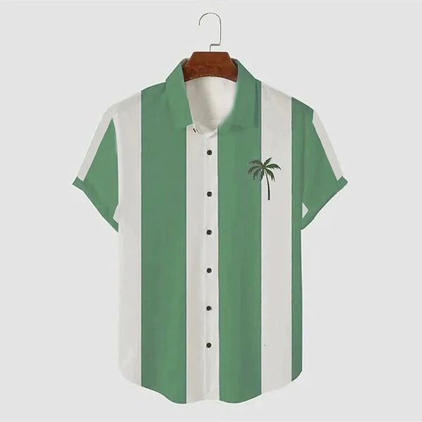 men's casual shirts summer hawaiian button up short sleeve stripes turndown street vacation buttondown clothes 230511, White;black
men's casual shirts summer hawaiian button up short sleeve stripes turndown street vacation buttondown clothes 230511, White;black