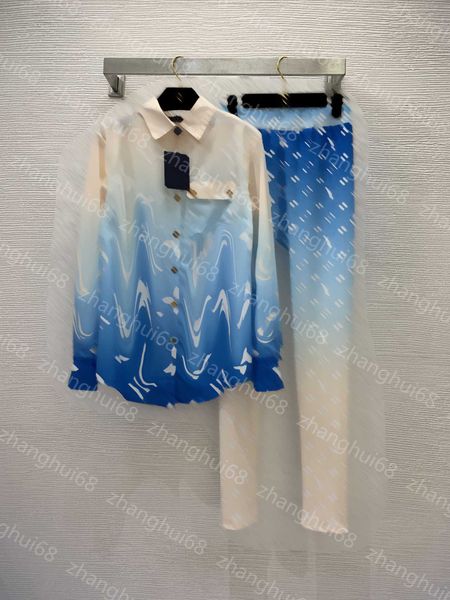 23ss women set shirt set womens designer clothing new gradually changing letter logo printed long sleeve shirt high waist elastic slim leggi, White
23ss women set shirt set womens designer clothing new gradually changing letter logo printed long sleeve shirt high waist elastic slim leggi, White