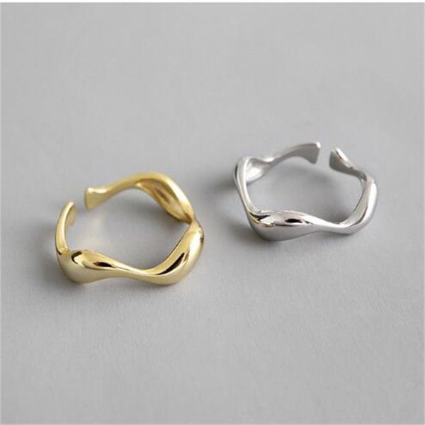european and american creative handmade ring irregular wave smooth engagement women's fashion jewelry ae752, Silver
european and american creative handmade ring irregular wave smooth engagement women's fashion jewelry ae752, Silver