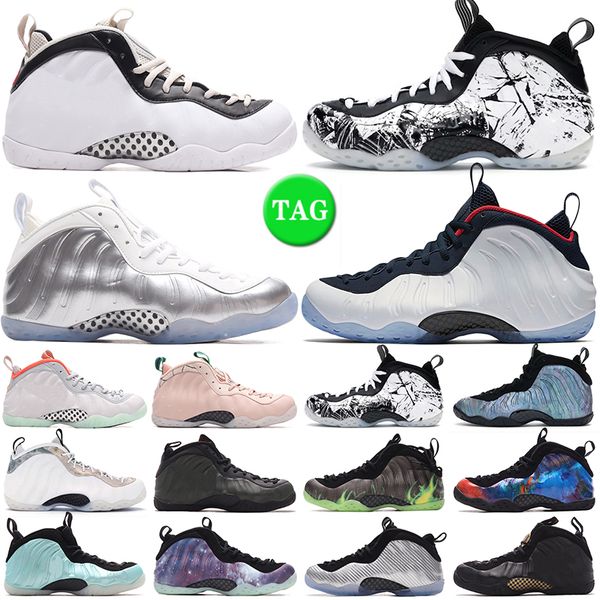 foamposite one men basketball shoes penny hardaway anthracite chrome white galaxy island green pure platinum silver white mens trainers outd 
foamposite one men basketball shoes penny hardaway anthracite chrome white galaxy island green pure platinum silver white mens trainers outd