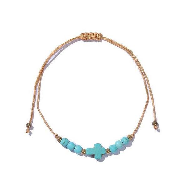 small eyes turquoise woven bracelet womens simple and fresh wholesale, Golden;silver
small eyes turquoise woven bracelet womens simple and fresh wholesale, Golden;silver