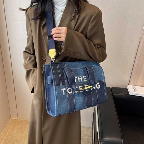 21% off 2023 handbag women new fashion letter handheld crossbody denim blue splice tote bag
21% off 2023 handbag women new fashion letter handheld crossbody denim blue splice tote bag