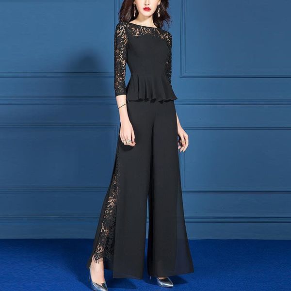 women's two piece pants elegant women outfits spring summer work pants suits ol 2 piece korean loose wide legpant trousers female casua, White
women's two piece pants elegant women outfits spring summer work pants suits ol 2 piece korean loose wide legpant trousers female casua, White
