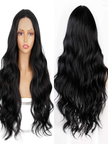 body wave synthetic lace 13x4 for black women pre plucked with baby hair long wavy closure2633561, Black;brown
body wave synthetic lace 13x4 for black women pre plucked with baby hair long wavy closure2633561, Black;brown