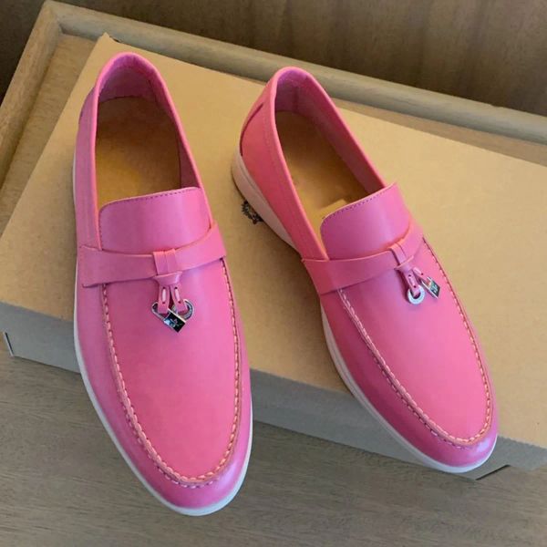 summer charms walk decoration lp piana couples flattie women or men luxury designers genuine leather casual slip on dress shoes factory foot, Black
summer charms walk decoration lp piana couples flattie women or men luxury designers genuine leather casual slip on dress shoes factory foot, Black