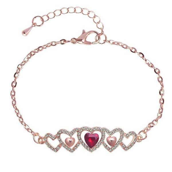 rose gold bracelet five love hand jewelry womens versatile small fresh, Golden;silver
rose gold bracelet five love hand jewelry womens versatile small fresh, Golden;silver