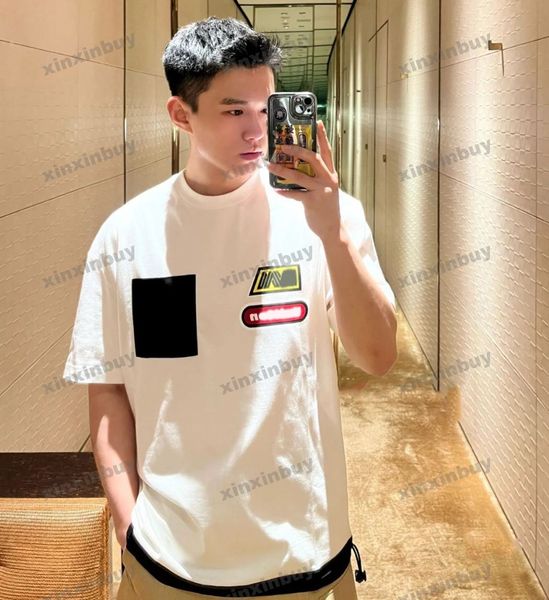 xinxinbuy men designer tee t shirt 23ss nylon pocket short sleeve cotton women gray white black xs-xl, Black;brown
xinxinbuy men designer tee t shirt 23ss nylon pocket short sleeve cotton women gray white black xs-xl, Black;brown