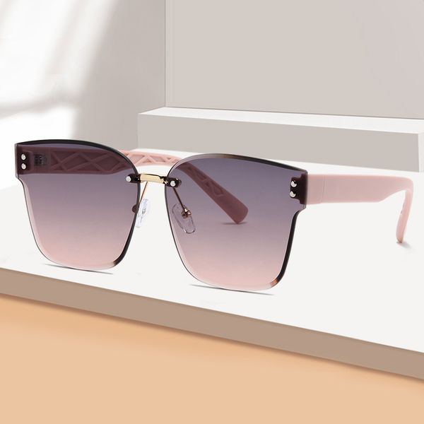 frameless sunglasses women's anti-ultraviolet large-frame sun glasses sunglasses for sunscreen and sunshade big face slimming, White;black
frameless sunglasses women's anti-ultraviolet large-frame sun glasses sunglasses for sunscreen and sunshade big face slimming, White;black