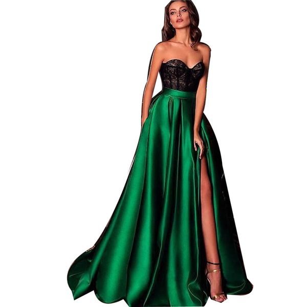 simple split sweetheart formal evening dresses lager a line lace evening gown arabic red carpe plus size womens dresses, Black;red
simple split sweetheart formal evening dresses lager a line lace evening gown arabic red carpe plus size womens dresses, Black;red
