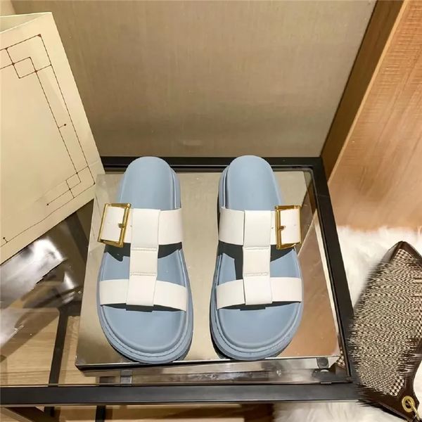 Top Quality Candy Color Leisure Slippers Designer Leather Buckle Latch Fashion Sandals Beach Shoes Flip-Flops Luxury Womens Fashion Slipper, Blue
Top Quality Candy Color Leisure Slippers Designer Leather Buckle Latch Fashion Sandals Beach Shoes Flip-Flops Luxury Womens Fashion Slipper, Blue