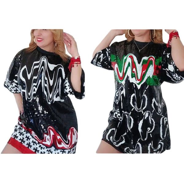 women's casual dress 2023 summer new fashion short sleeved loose fitting women's dress designer brand dress, Black;gray
women's casual dress 2023 summer new fashion short sleeved loose fitting women's dress designer brand dress, Black;gray