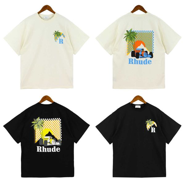 the correct version of the trendy brand rhude t-shirt sunset coconut racing letter print casual loose couple short sleeve t-shirt, White;black
the correct version of the trendy brand rhude t-shirt sunset coconut racing letter print casual loose couple short sleeve t-shirt, White;black