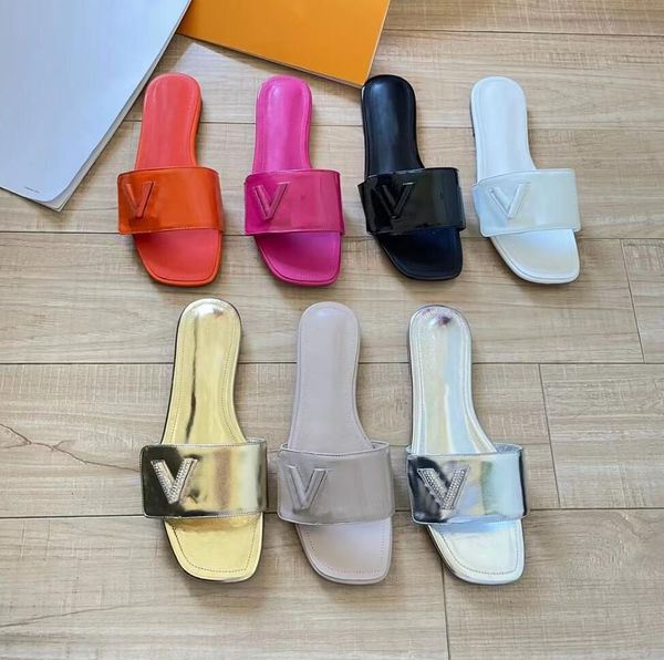 luxury patent leather slippers womens designer slippers summer fashion flat bottom sandal leisure outdoor sandbeach shoes slippers, Black
luxury patent leather slippers womens designer slippers summer fashion flat bottom sandal leisure outdoor sandbeach shoes slippers, Black