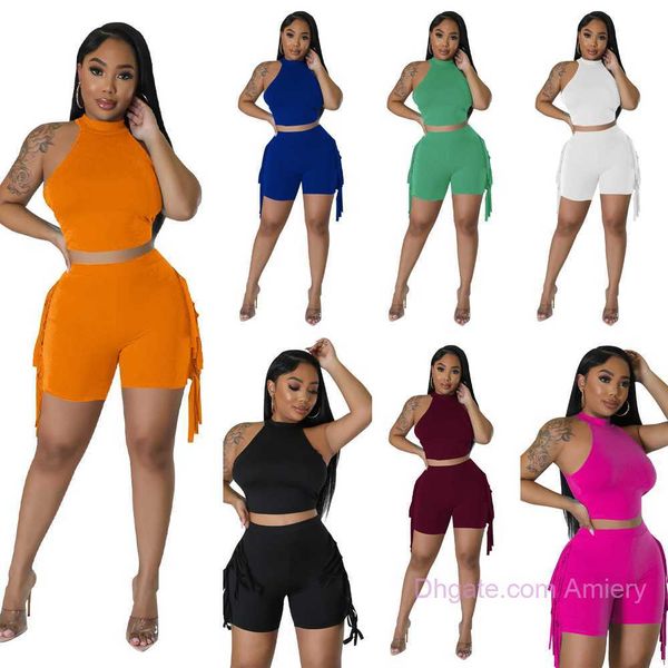 wholesale clothing 2023 womens designer tracksuits two piece short set fashion women's round neck tassel solid crop shorts casual 2 pcs, Gray
wholesale clothing 2023 womens designer tracksuits two piece short set fashion women's round neck tassel solid crop shorts casual 2 pcs, Gray