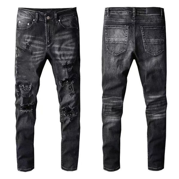 designer mens jeans denim high street embroidery pants fashion holes trouser hip hop distressed zipper trousers for male 2023 11bakt, Blue
designer mens jeans denim high street embroidery pants fashion holes trouser hip hop distressed zipper trousers for male 2023 11bakt, Blue