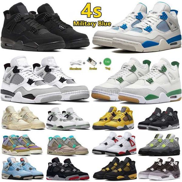 4 4s mens basketball shoes military blue black cat pine green thunder red cement university blue canvas sail seafoam fear men women trainers
4 4s mens basketball shoes military blue black cat pine green thunder red cement university blue canvas sail seafoam fear men women trainers