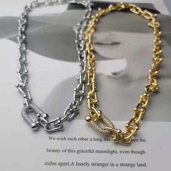 2023 tiffanyy fashion designer chain necklace classic rose gold chain necklace luxury men's and women's necklaces holiday gifts, Silver
2023 tiffanyy fashion designer chain necklace classic rose gold chain necklace luxury men's and women's necklaces holiday gifts, Silver