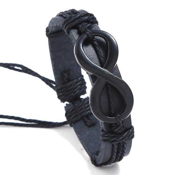 alloy 8 word black plated imitation leather bracelet stable woven male and female student, Golden;silver
alloy 8 word black plated imitation leather bracelet stable woven male and female student, Golden;silver
