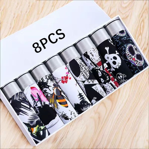 underpants 5/7/8pcs men's underwear ice silk seamless men's underwear boxer breathable boxer printed mid-waist cool underwear menl, Black;white
underpants 5/7/8pcs men's underwear ice silk seamless men's underwear boxer breathable boxer printed mid-waist cool underwear menl, Black;white
